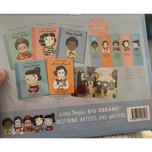 Little People, BIG DREAMS Inspiring Artists And Writers 5 Book Gift Box Set 📚 - Picture 7 of 7